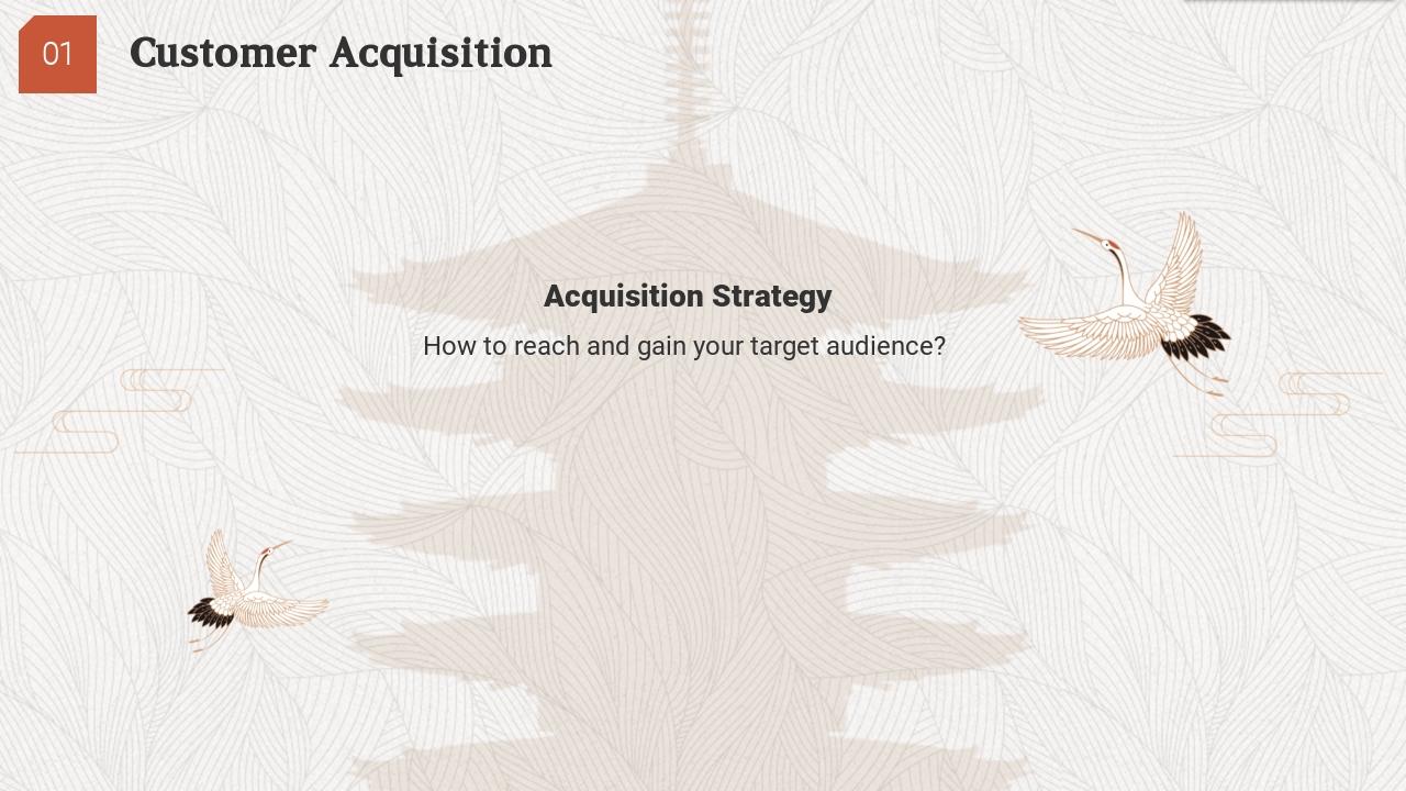 传统手工艺文化创业融资商业计划书PPT模板-Customer Acquisition