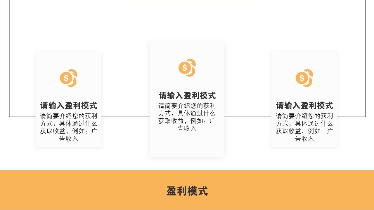 互联网线上教育公司项目商业计划书模版-盈利模式