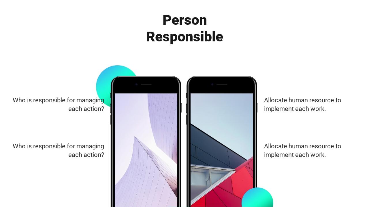科技风互联网运营方案PPT方案-Person Responsible
