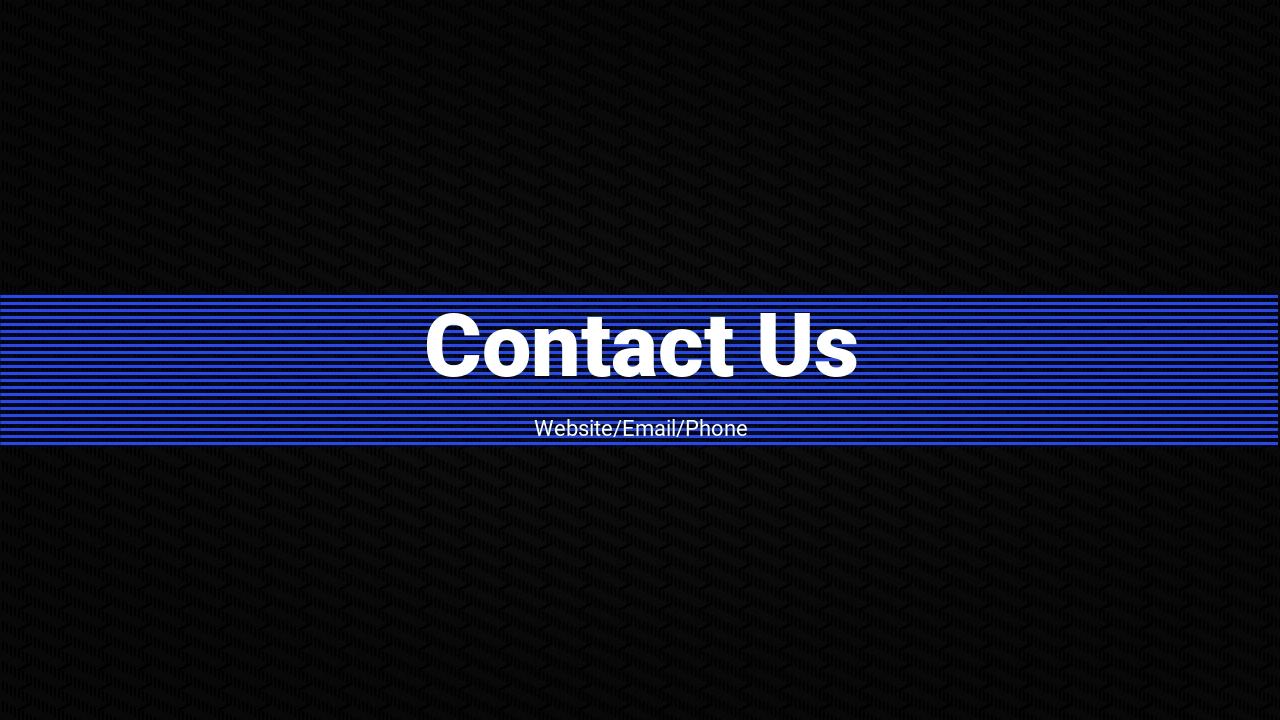 互联网科技融资路演商业计划书PPT-Contact Us
