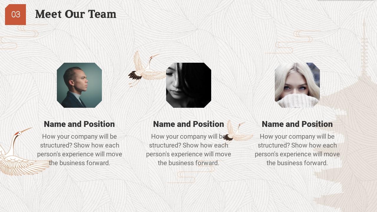 传统手工艺文化创业融资商业计划书PPT模板-Meet Our Team