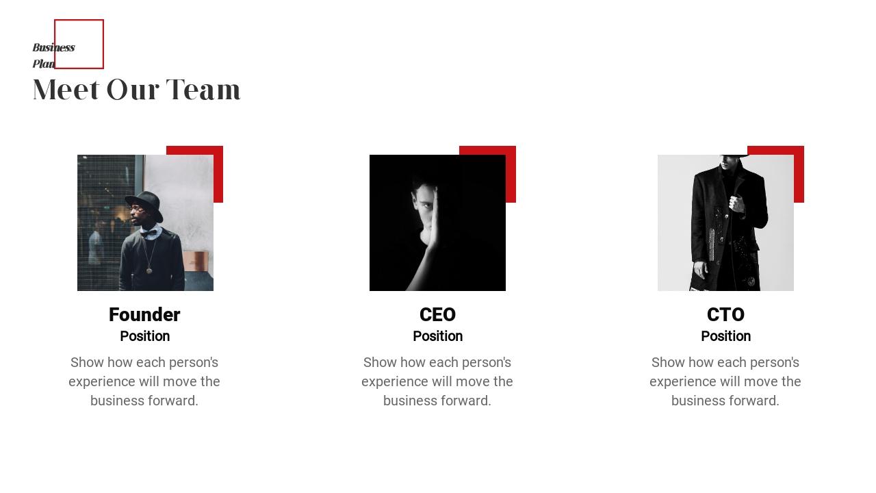 时尚品牌服装商业计划书英文PPT模板-Meet Our Team