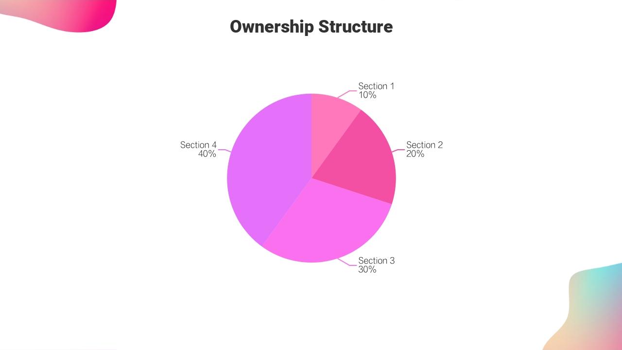 科技项目天使轮商业计划书英文PPT模板-Ownership Structure