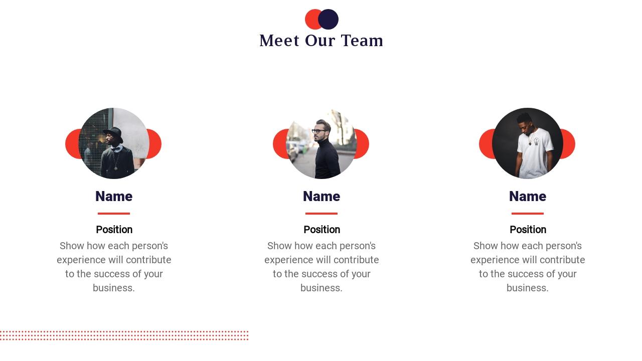 文化艺术创业项目天使轮商业计划书PPT-Meet Our Team