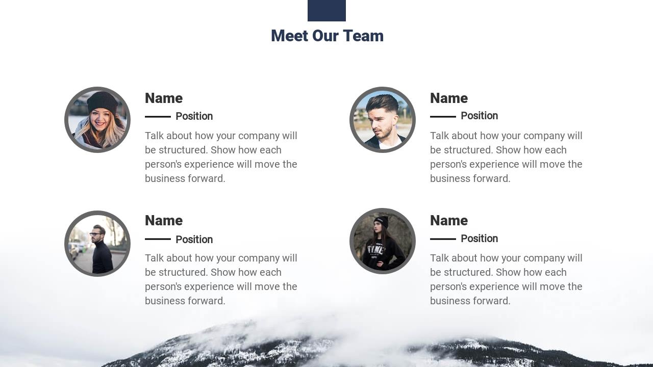 跨境电商出海项目结构完整商业计划书模板-Meet Our Team