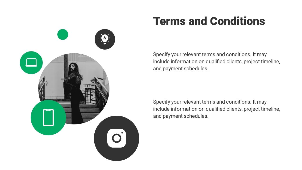 奢侈品电商商业计划书PPT模板-Terms and Conditions