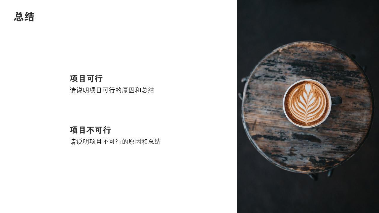 商务通用项目可行性研究PPT模版-总结