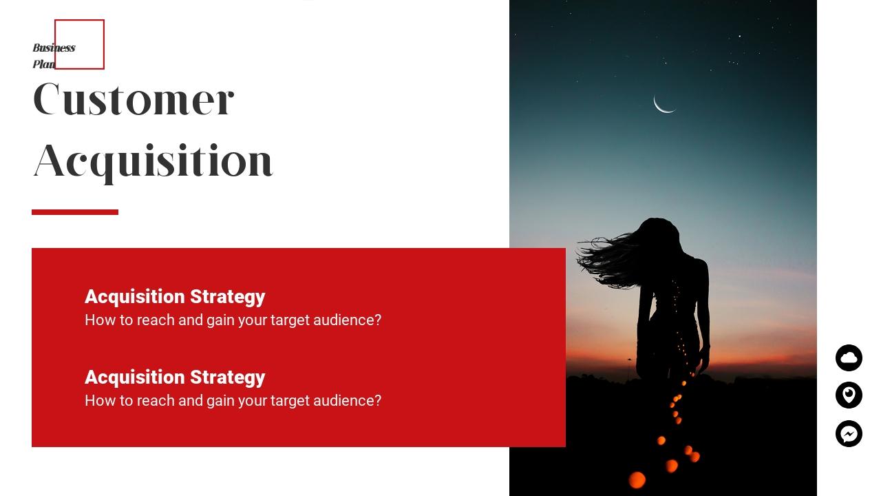时尚品牌服装商业计划书英文PPT模板-Customer Acquisition