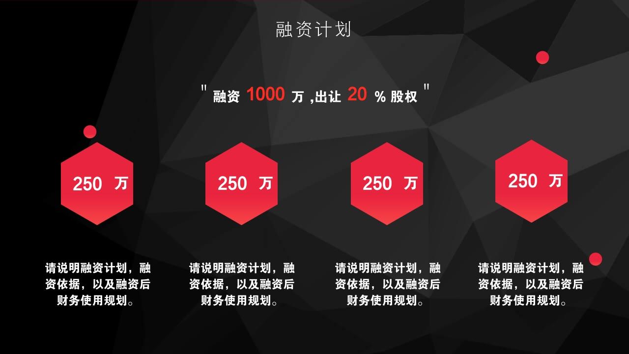 网红民宿酒店项目创业商业计划书模版-融资计划